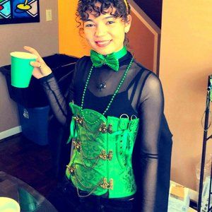 Emerald Green Corset | Steampunk | Costume Cosplay